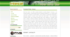 Desktop Screenshot of intesat.cz